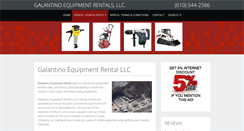 Desktop Screenshot of galantinorental.com