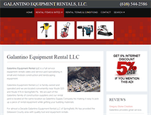 Tablet Screenshot of galantinorental.com